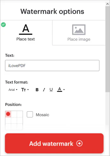 add watermark to pdf online