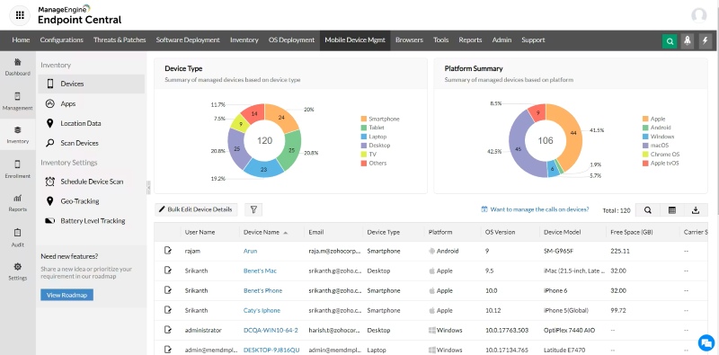 ManageEngine remote management tools