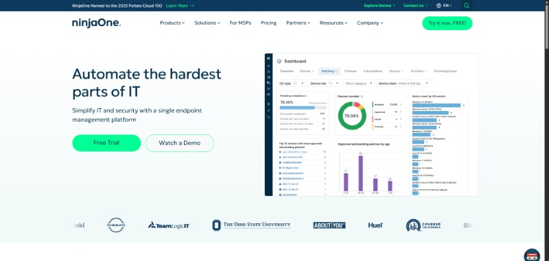 NinjaOne project management tools for remote teams