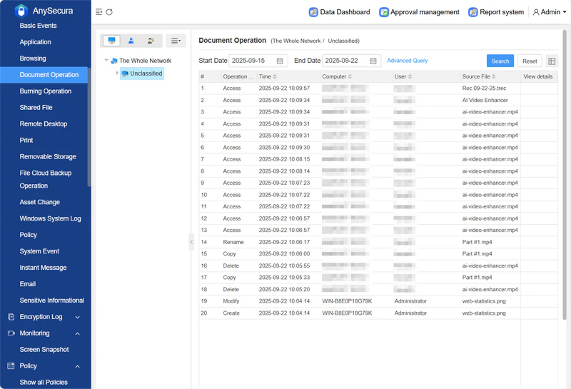️AnySecura web document operation